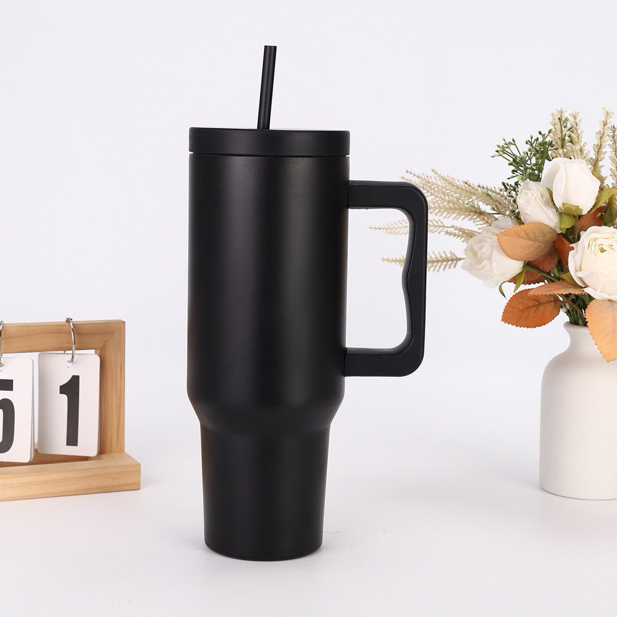 Wholesale 40oz The Third Generation Handle Stainless Steel Thermos Mug with Straw Outdoor Car Ice Master Cup