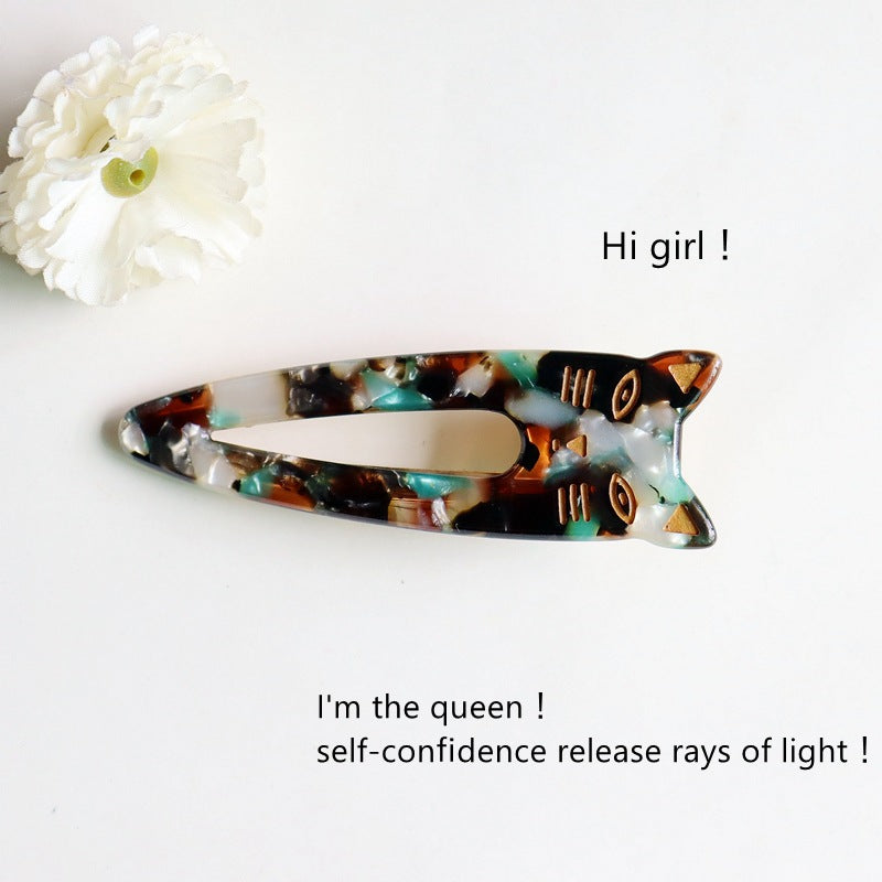 Wholesale of Cute and Sweet Cat Acetic Acid Board Hair Clips