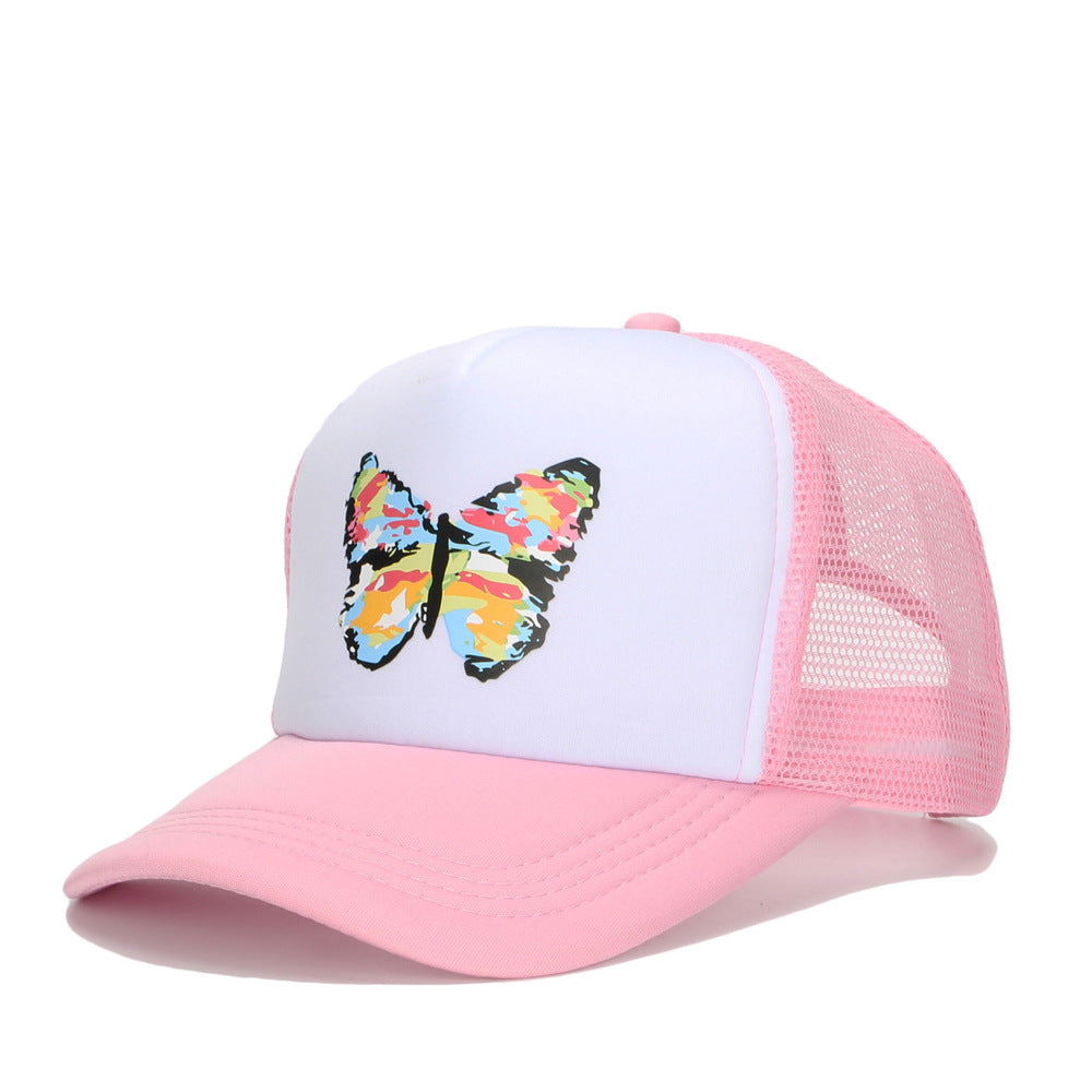 Cape de béisbol de mariposa de malla de poliéster de algodón al por mayor de algodón