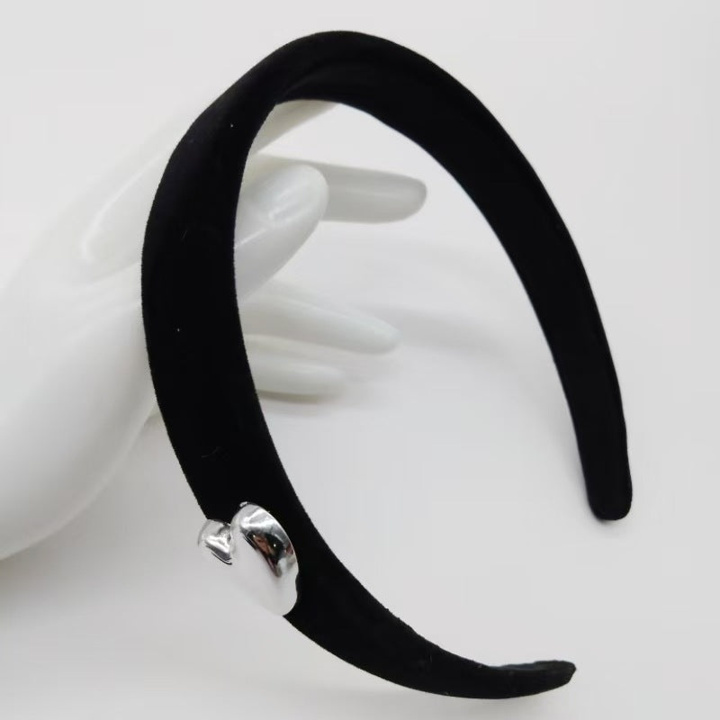 Wholesale Valentine's Day Love Fabric Hair Band Women's  Fabric Wide Edge Headband