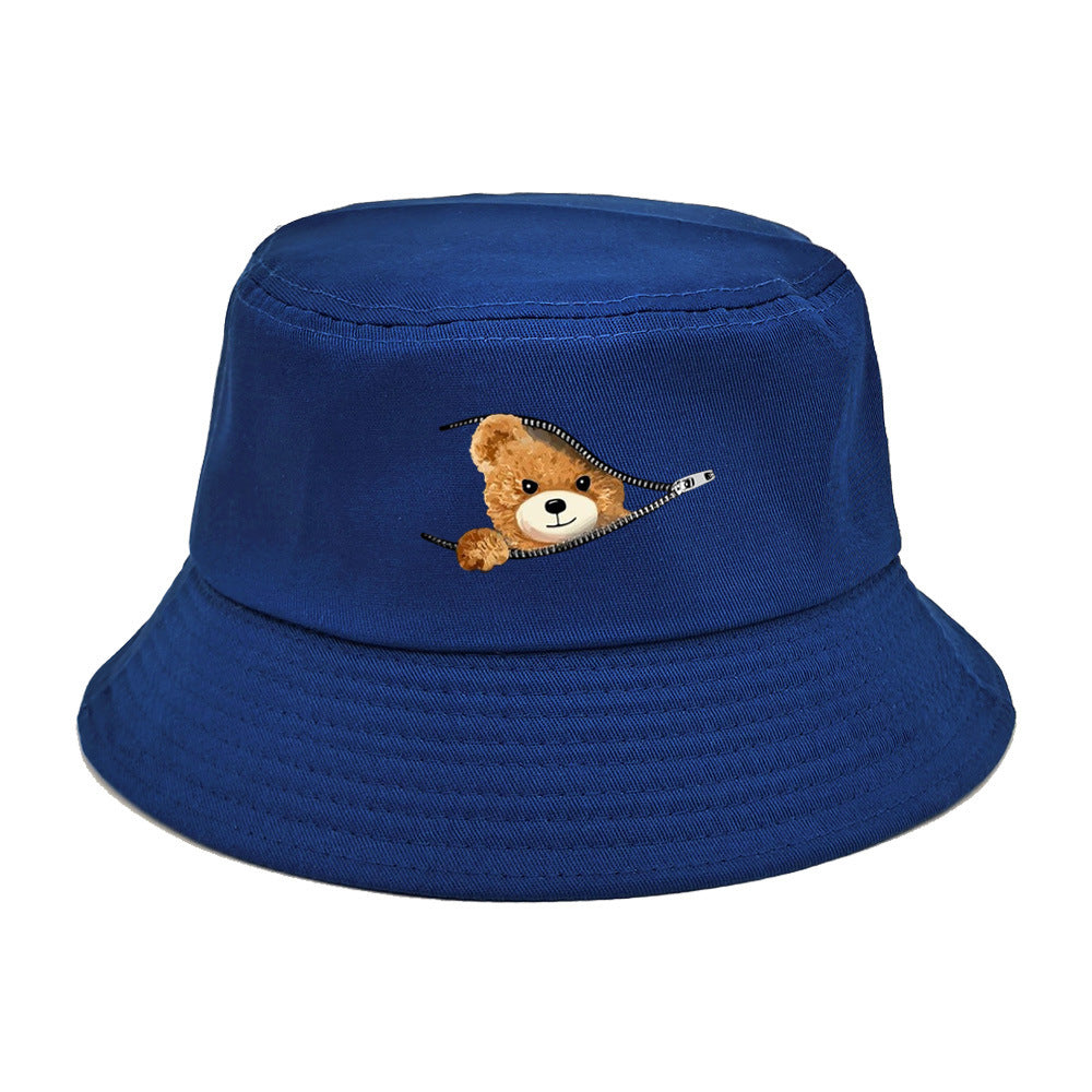 Wholesale New Printed Bear Bucket Hat