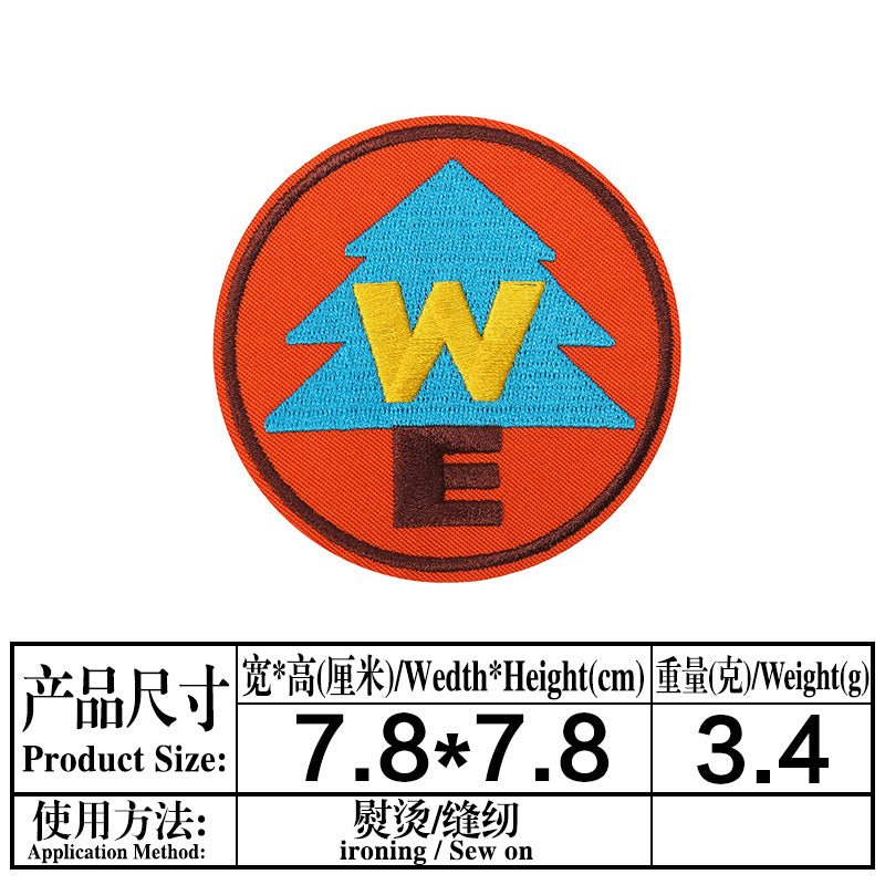 Wholesale Twill Cartoon Duck Embroidered Iron On Patches DIY Clothing Towel Applique 4 Styles Boutique Resale
