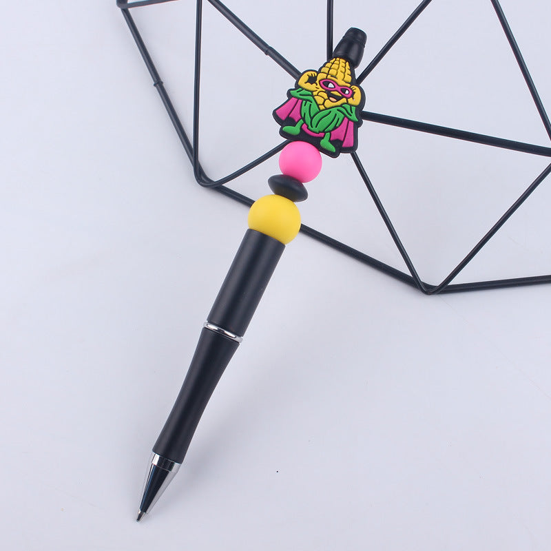 Wholesale Beaded PENS Cartoon Fruit Series Silicone Handmade Beaded Pen