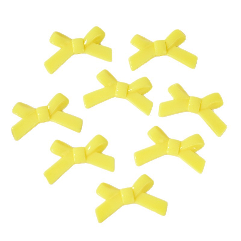 Wholesale 10pcs Bow Candy Color Scattered  Acrylic Beads