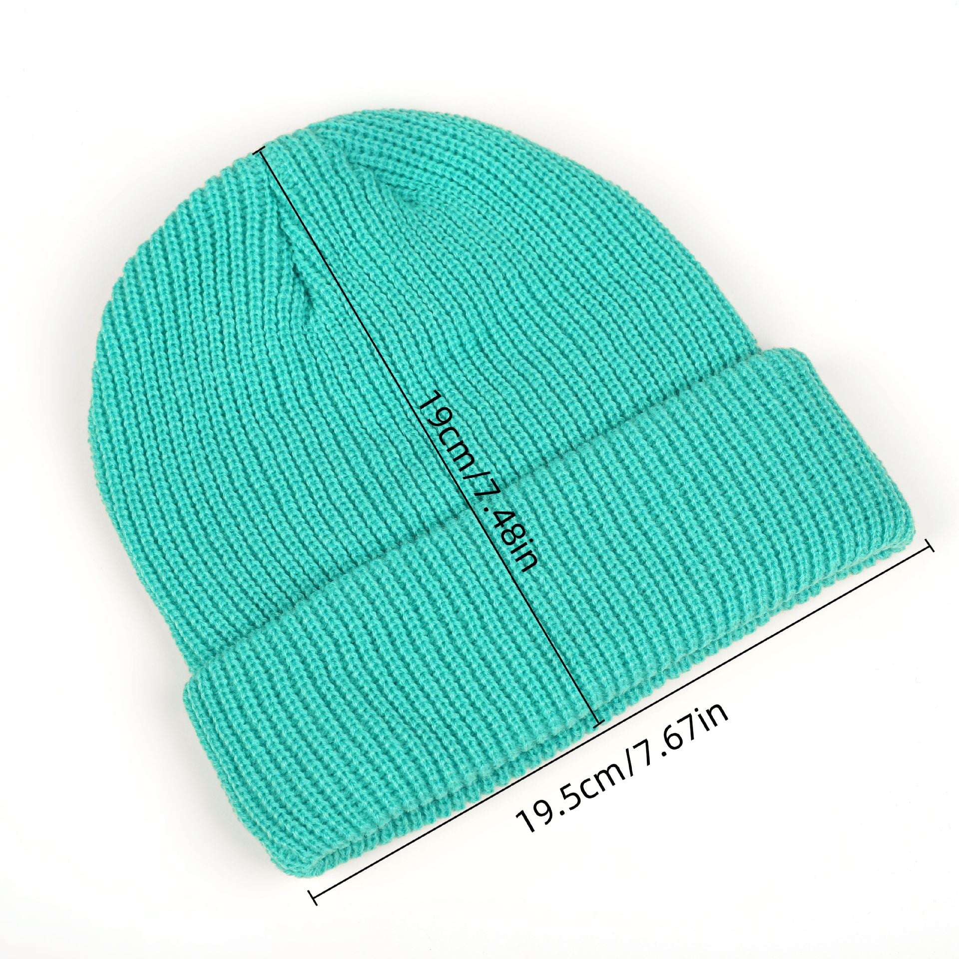 Wholesale Round Top Solid Color Knitted Melon Pea Hat