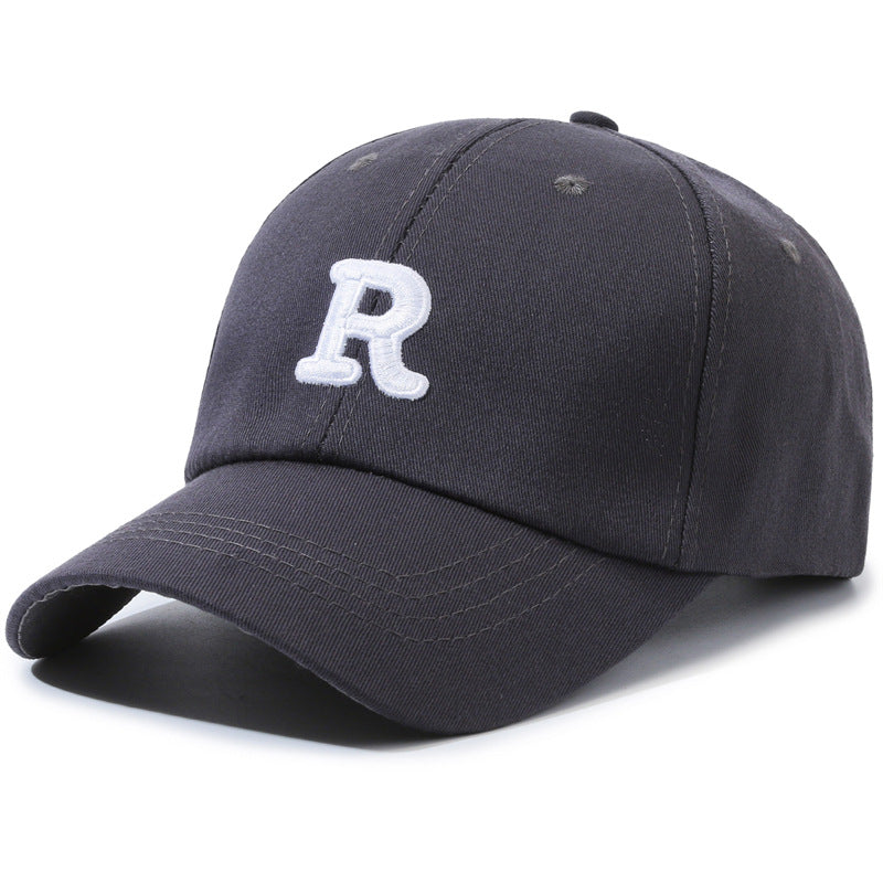 Wholesale R Standard Sun Hat Hard Top Short Brim Baseball Cap