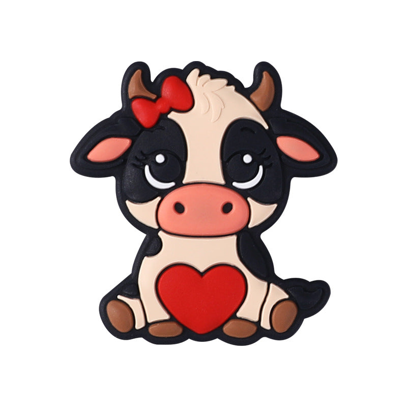 Wholesale 20pcs  Cute Monster Silicone Beads Focal Beads