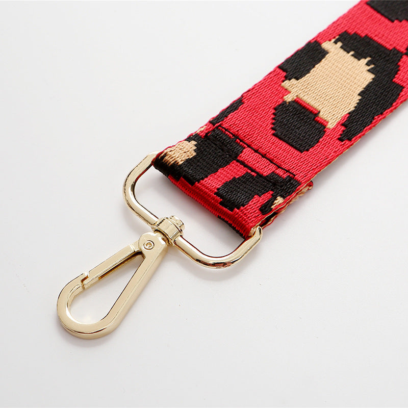 Wholesale Leopard Pattern Polyester Wide Shoulder Strap Adjustable Women's Bag Strap