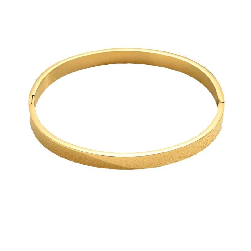 Wholesale Plain Ring Smooth Titanium Steel Bracelets