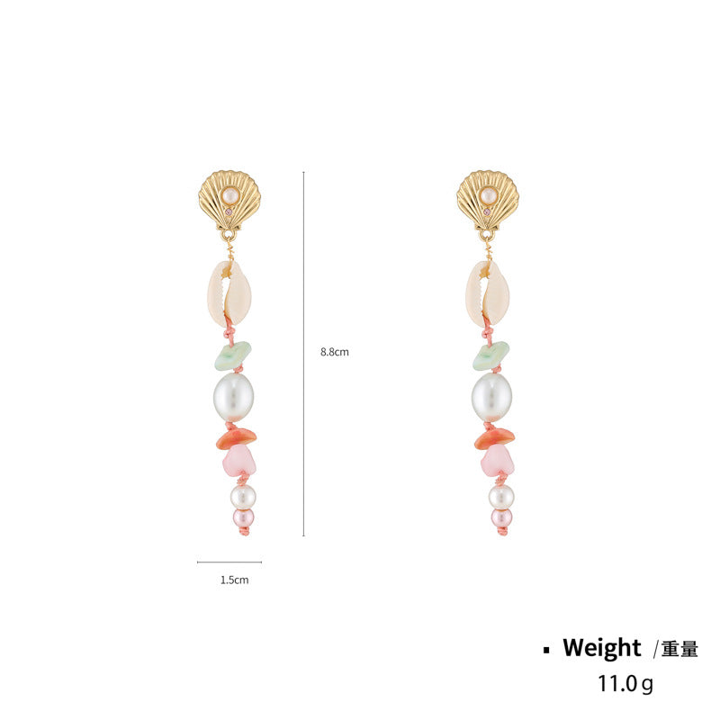 Wholesale Colorful Shell Pearl Necklace