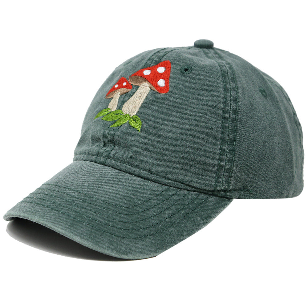 Wholesale Washed Cotton Mushroom Baseball Caps