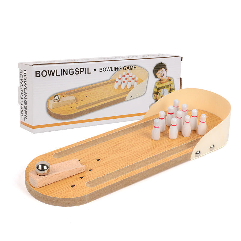 Wholesale of Early Childhood Education Wooden Mini Version Bowling Children's Puzzle Toys