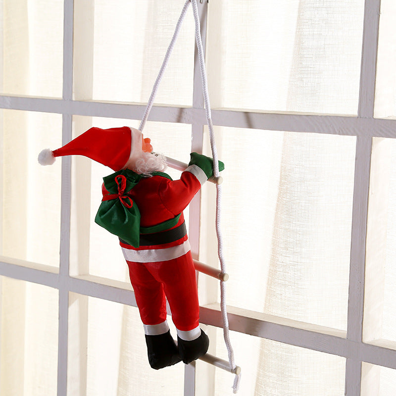 Wholesale Christmas Pendants Window Ladder Santa Claus Decorations