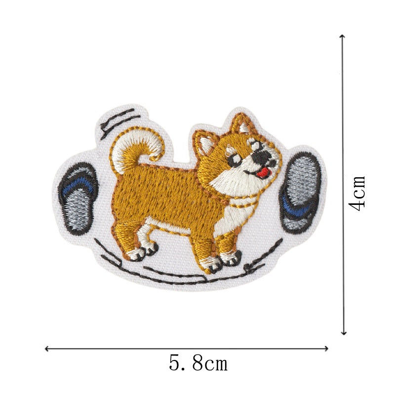 Wholesale Chic Embroidered Iron On Dog Patches 11 Piece Set Funny Dog Designs For Hats Bags DIY Crafts Boutique Resale