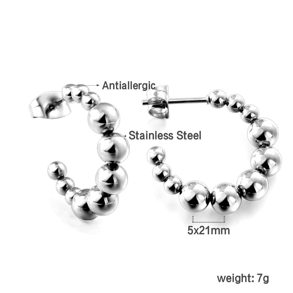Wholesale Vintage shaped stainless steel wrapped earrings