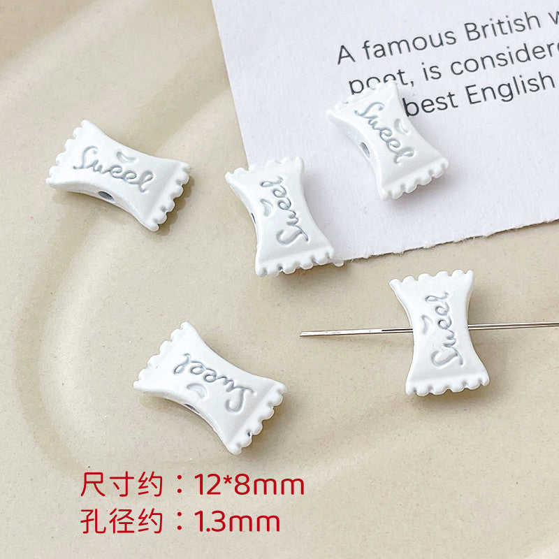 Wholesale 10pcs Dopamine Christmas Series Colorful Love Gift Box Beads