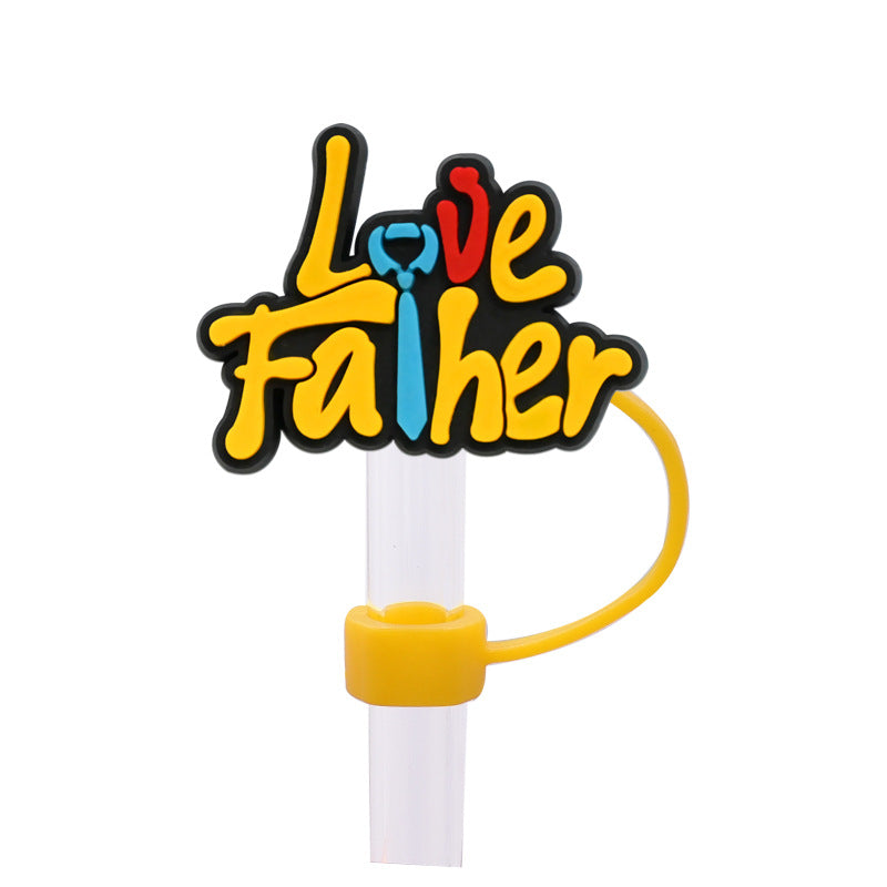 Wholesale Random 100pcs/pack    Father' s Day internet celebrity dust plug straw hat  Straw Tube Cap