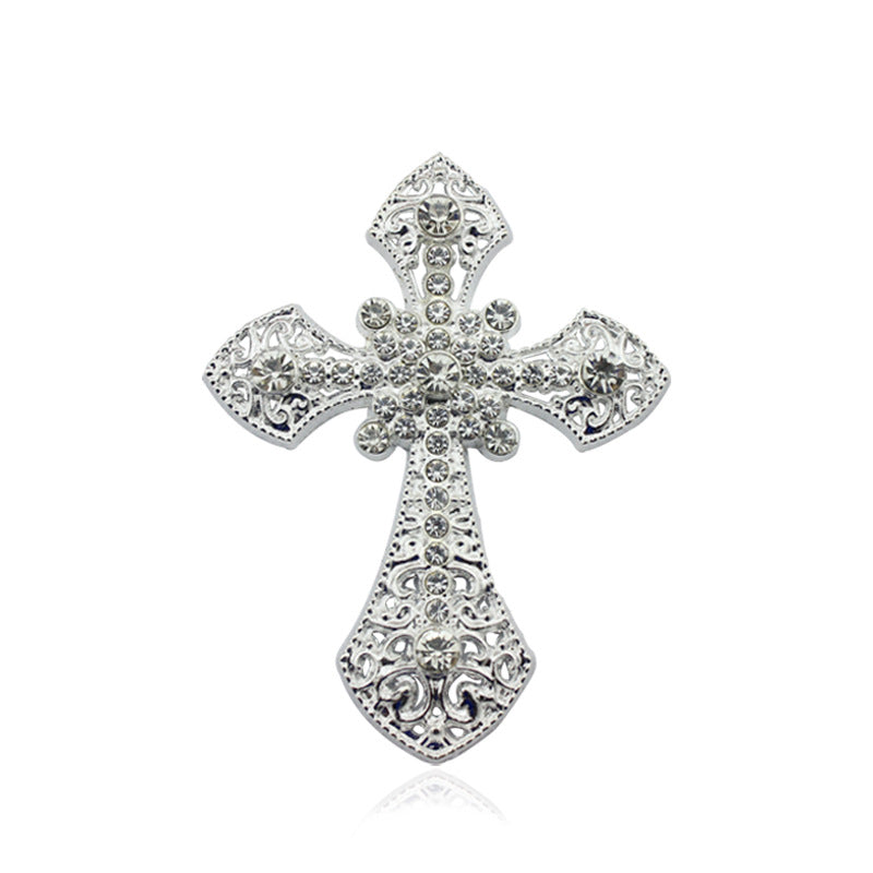 Wholesale Rhinestone Cross Alloy Decorations