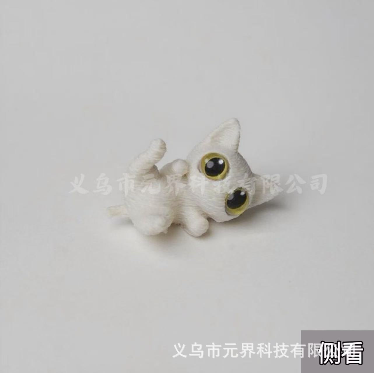 Wholesale Big-eyed cute cat 3D printed toy ornaments
