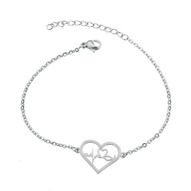 Wholesale Couple Bracelet Female High Sense Titanium Steel Bracelet Niche Design Couple Jewelry Stainless Steel Animal Letter Jewelry