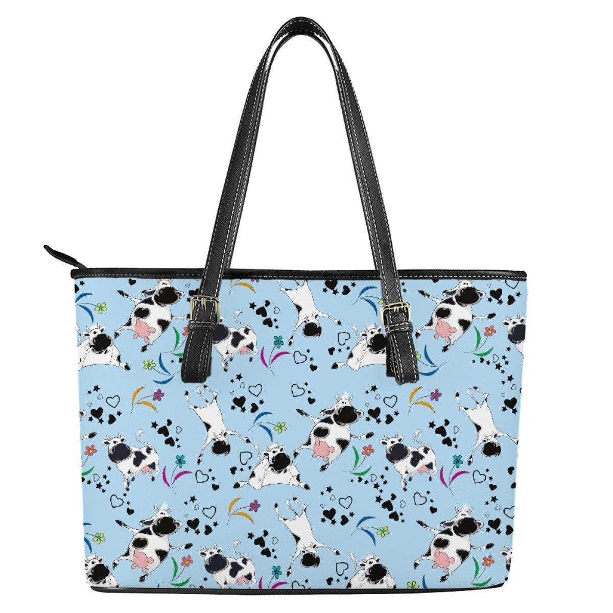 Wholesale Cow Pattern Women's PU Handbags