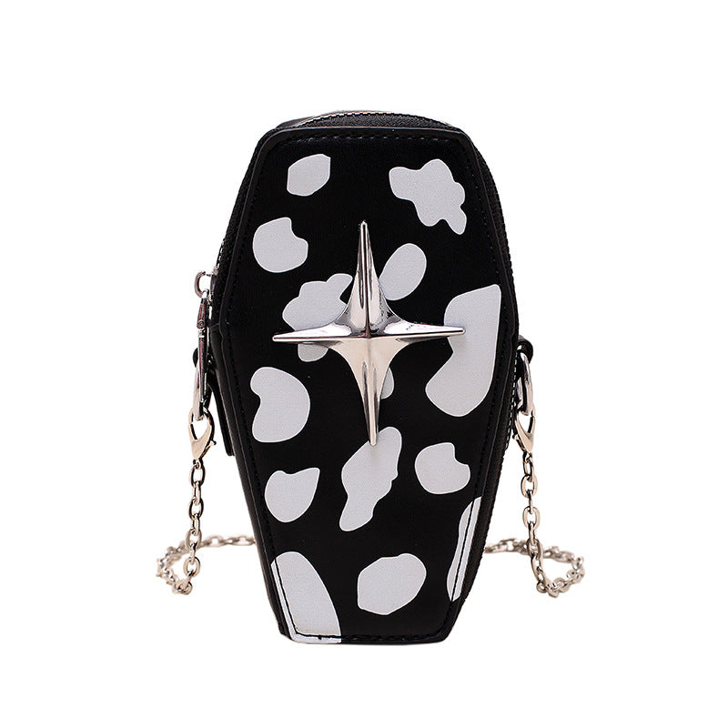 Wholesale Cow Pattern PU Mobile Zero Wallet Crossbody Bag