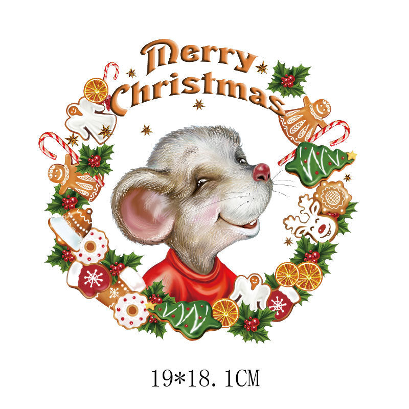 Wholesale Cartoon Santa hat heat transfer pattern   UV DTF Ready to Press Transfers Wraps