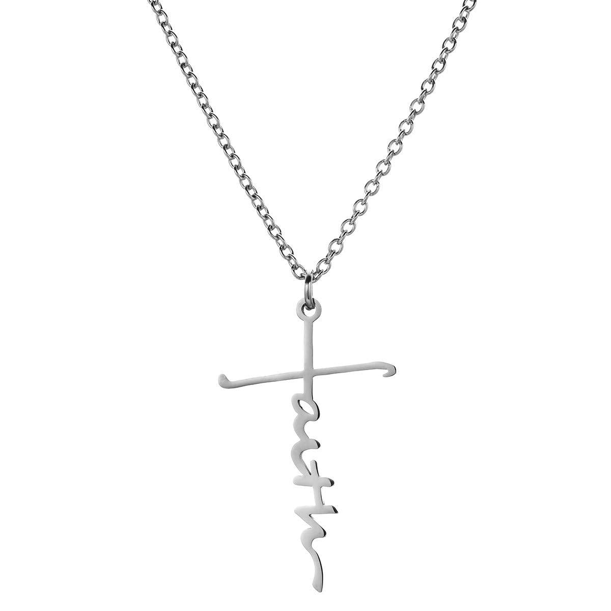 Wholesale Stainless Steel Amazing Grace Necklace