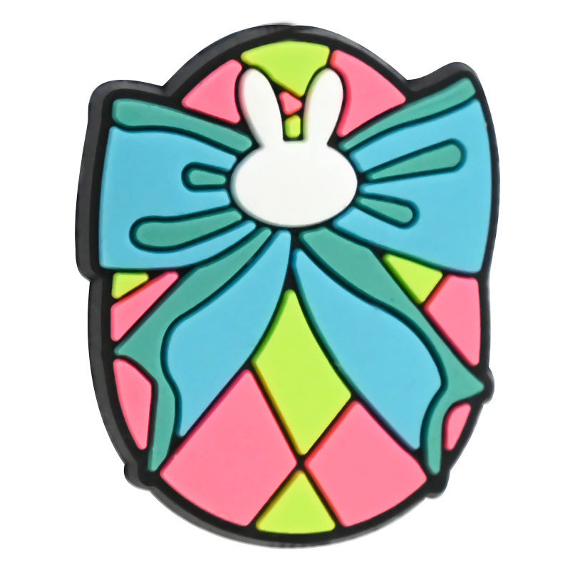 Wholesale Random 100pcs Easter Series DIY Funny Egg Funny Rabbit  Focal Beads