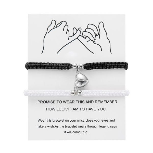Wholesale  love woven love magnetic bracelet suit