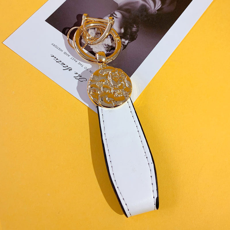 Wholesale PU Leather Year of The Dragon Keychain