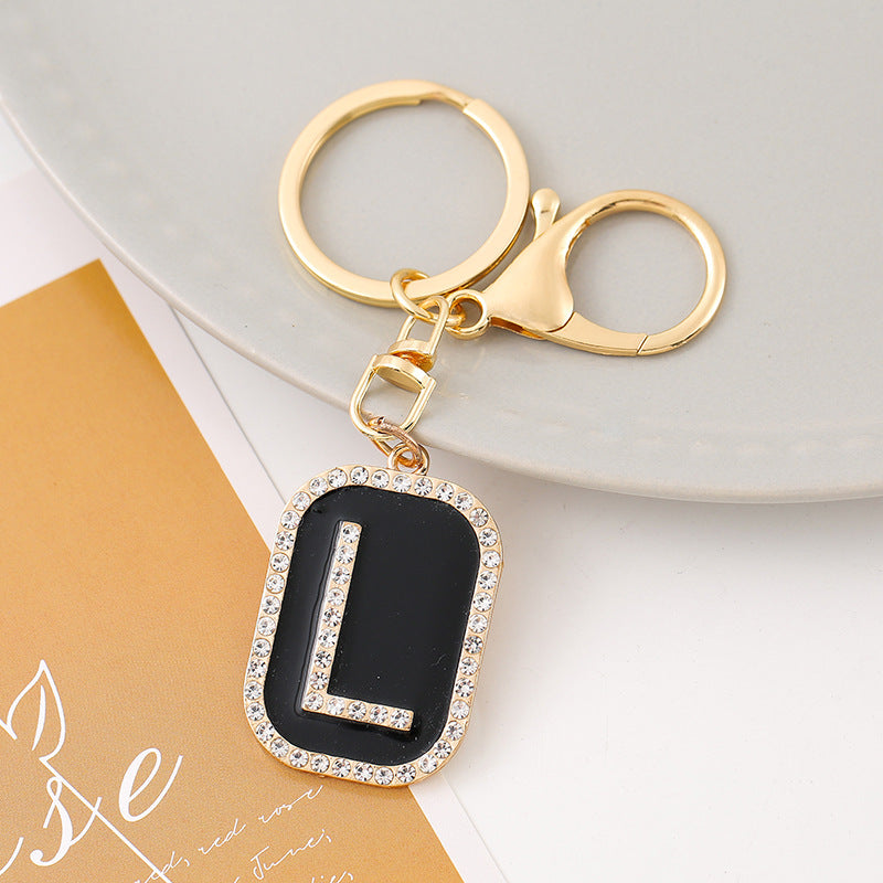 Wholesale Creative 26 English Letters Zinc Alloy Keychain