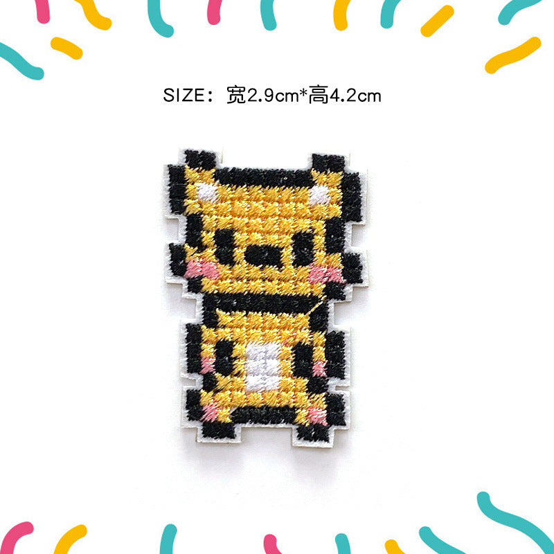 Wholesale Cartoon character embroidered patch frog cross  cloth patch