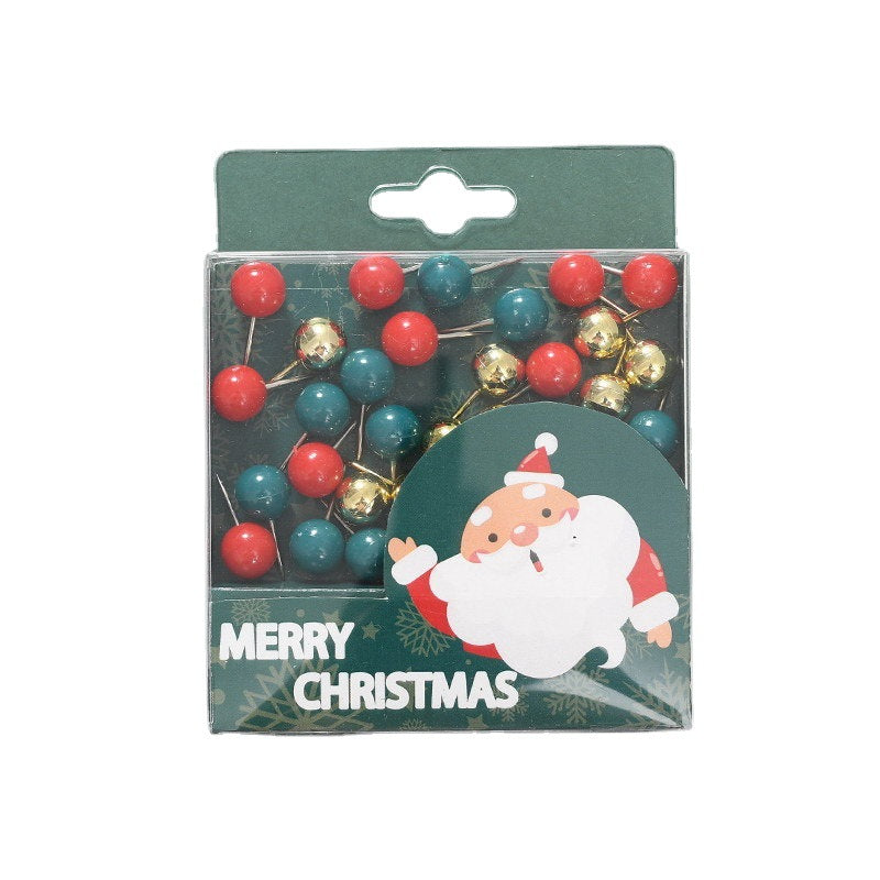 Wholesale  snowman pushpin red green gold long tail clip