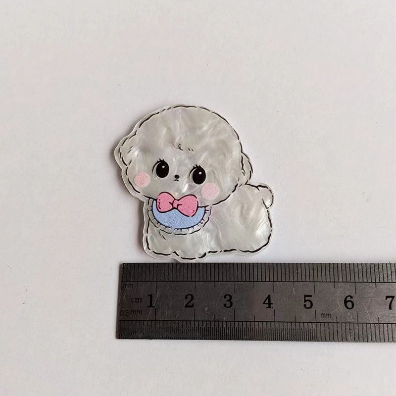 Wholesale  10pcs Illustration Style Cat Acrylic Accessories