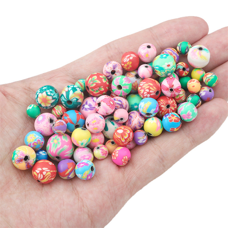 Wholesale 20pcs Round Colored Soft Clay Beads