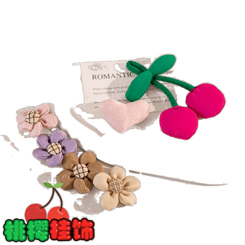 Pastoral three-dimensional floral pendant ornaments