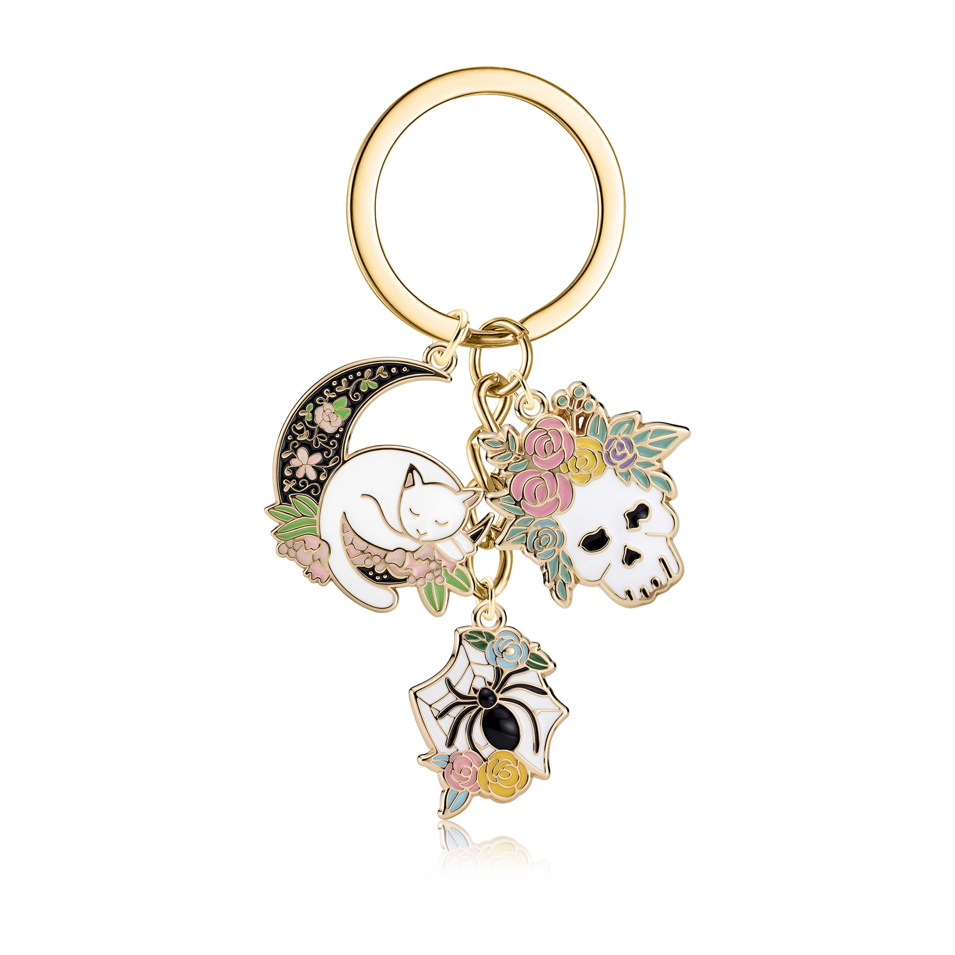 Wholesale  Cartoon Alloy Keychain Bag Charm Cute Decorative Accessory Gift For Party Favors