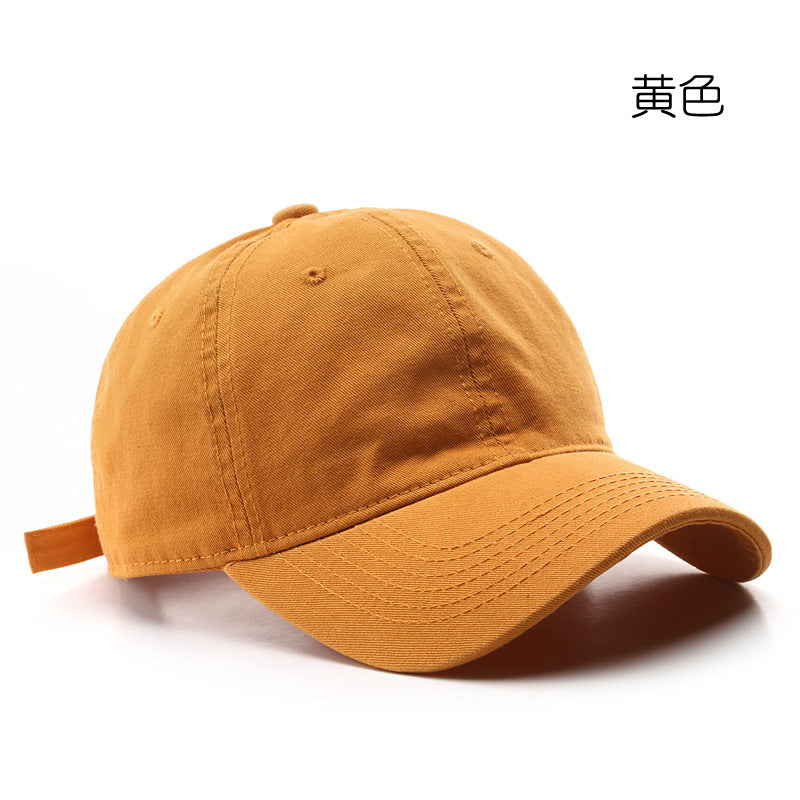 Wholesale Solid Color Light Plate Washed Retro Outdoor Sun Protection Baseball Cap