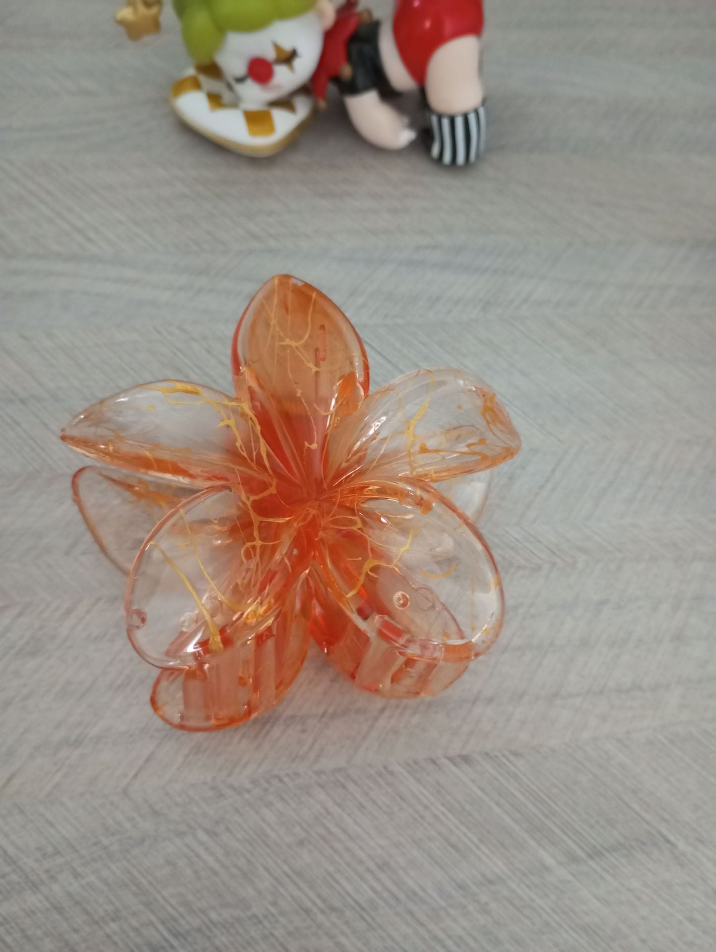 Wholesale Large 8CM Gradient Color Plumeria Flower Hairpin