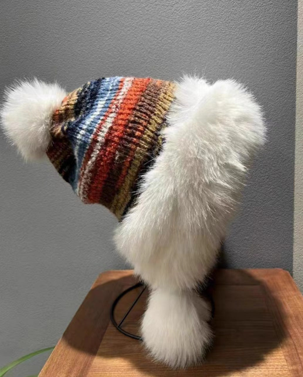 Wholesale Autumn and Winter Ear Protection Plush Warm Knitted Hats