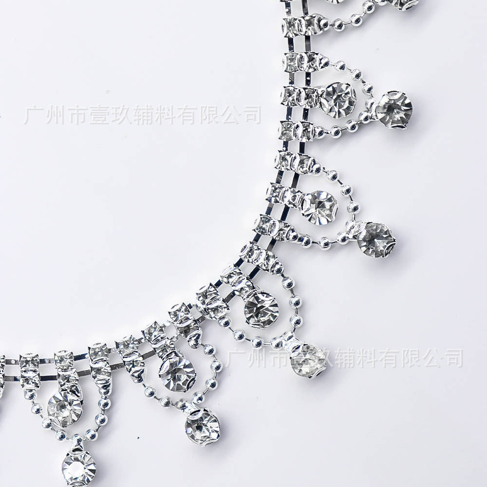 Wholesale Water Diamond Claw Chain Crystal Diamond Chain DIY Patches