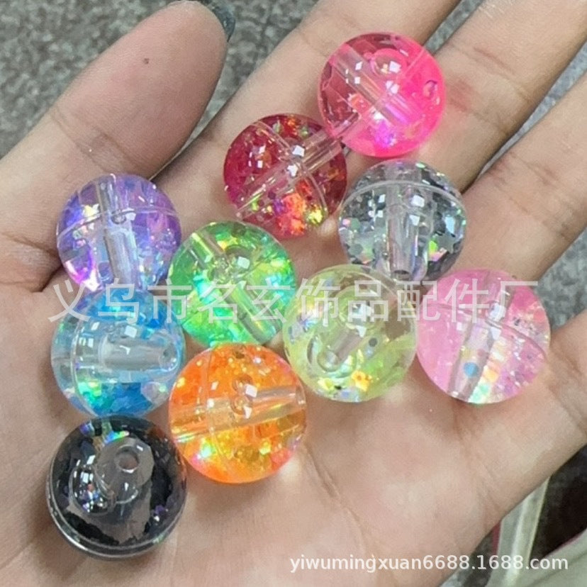 Wholesale 100PCS Oil Filled Sand Beads DIY Beads