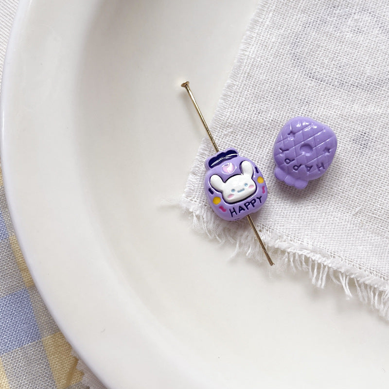 Wholesale 10pcs Cartoon Cute Dog Cute cartoon dog paw print Beads