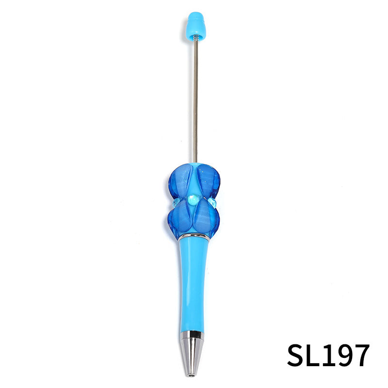 Wholesale Heavy creative color petal  beads diamond  beadable pen