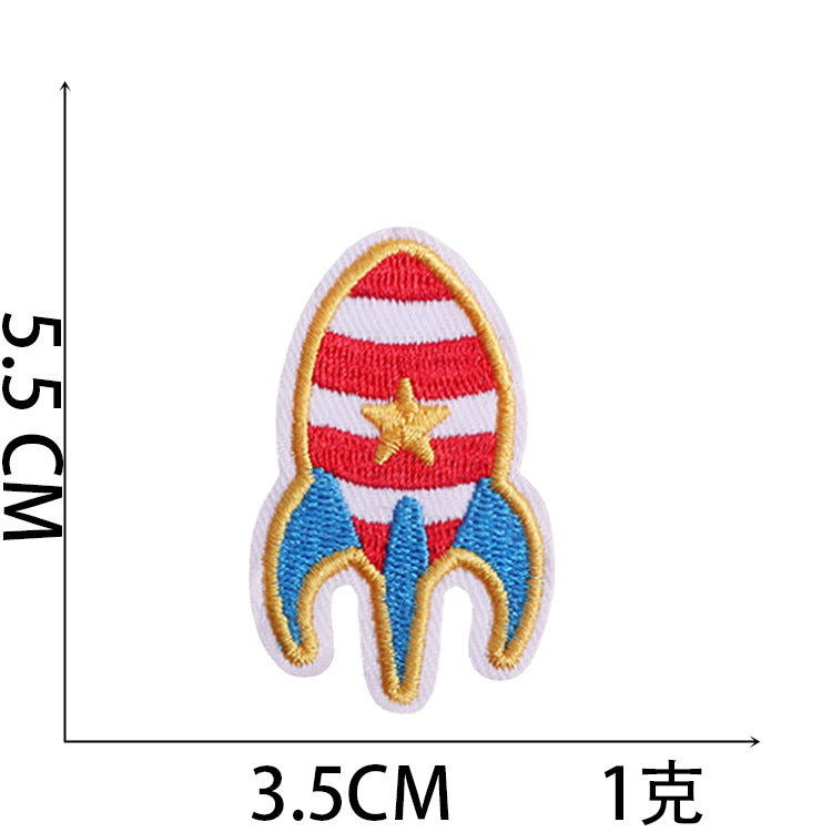 Wholesale Mixed Cartoon Cat And Astronaut Embroidered Patches Polyester Self Adhesive Clothing Decorative Accent For Everyday Boutique And Gift
