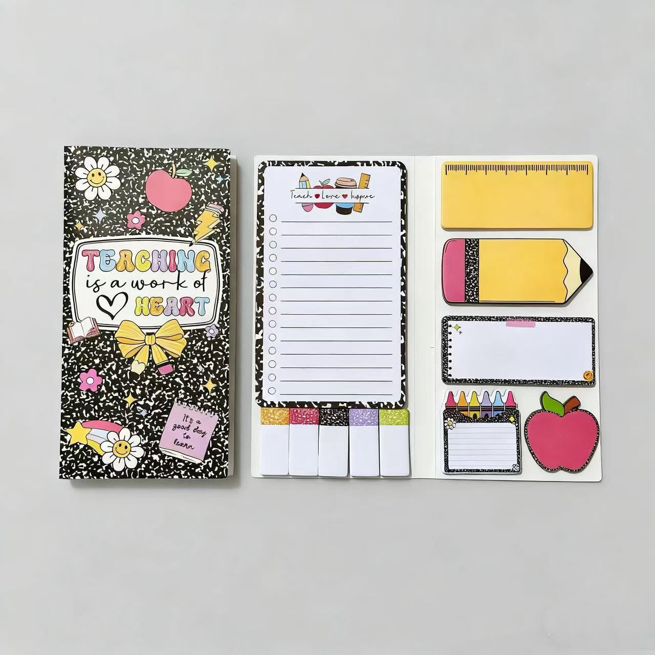 Wholesale Teacher' s Day Theme Cartoon Sticky Notes Combination School Theme