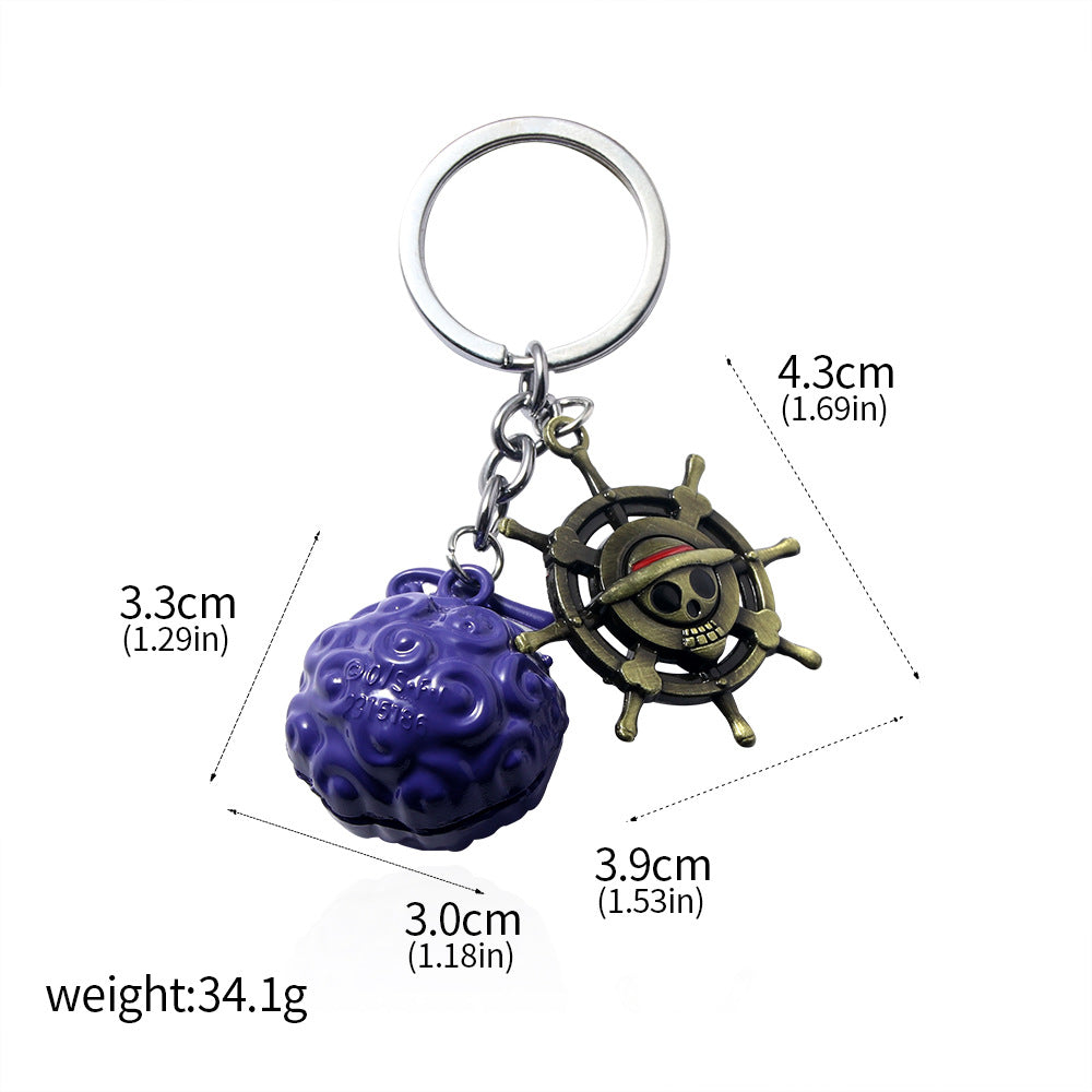 Wholesale Alloy Devil Fruit Pendant Keychain