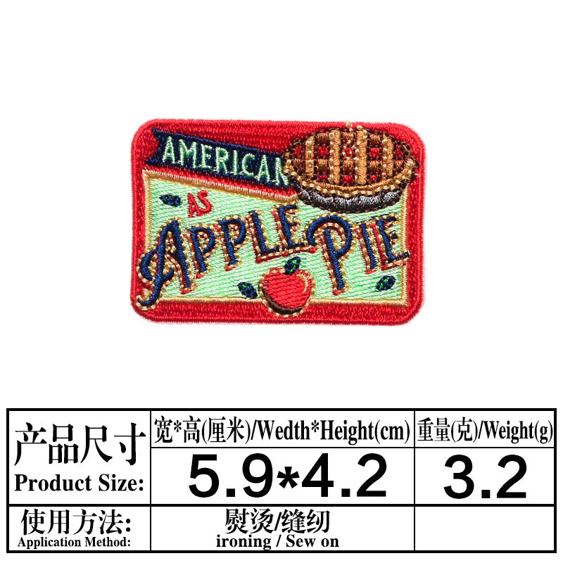 Wholesale Cartoon Rocket Basketball English Clothes Embroidery DIY Patches