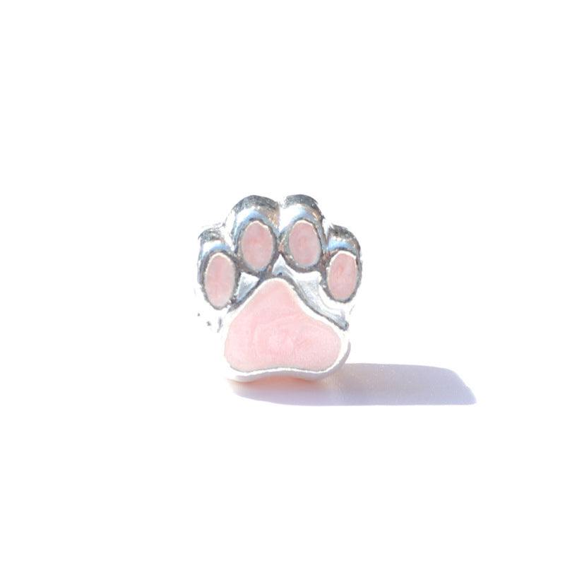 Aceite al por mayor Drip Heart Butterfly Big Hole Beads brillantes de coloridos